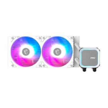 Imagem de Water Cooler MSI MAG Coreliquid A13, ARGB, 240mm, Intel e AMD, Branco - MAG CORELIQUID...