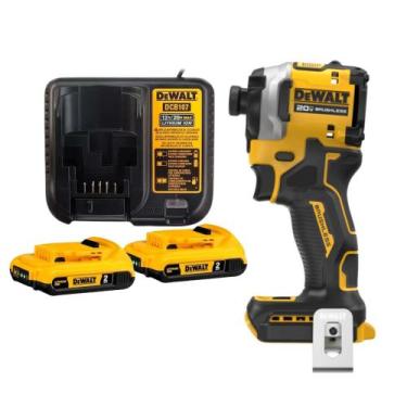 Imagem de Parafusadeira Atomic DCF850B 20V MAX com 2 Baterias 2Ah e Carregador  