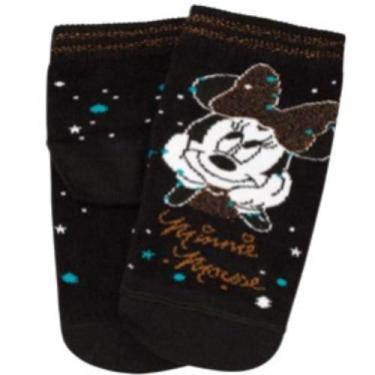 Imagem de Meia Lupo Infantil Disney Kf Minnie 02300 Feminina, Preto, Preto, 28/3