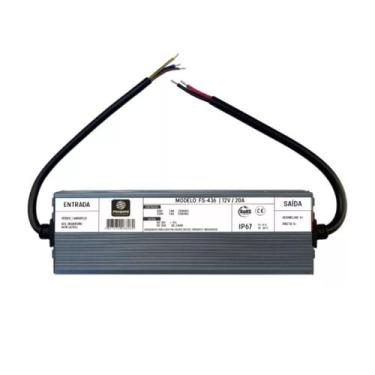 Imagem de Fonte Blindada Bivolt De 12v 20a Ip67 Fasgold Fs-436, Fonte Blindada B