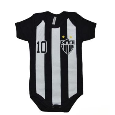 Imagem de Body para bebe com estampa do atlético mineiro (galo) tamanho p - USE 
