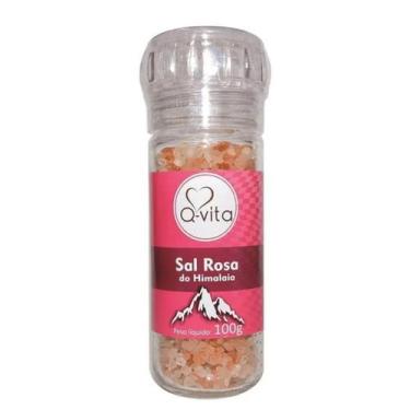 Imagem de Sal Rosa do Himalaia c/ Moedor Q-VITA 100g
