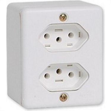 Imagem de Sistema Box Ilumi 2 Tomadas 2 Polos+Terra 20A. Branco - 63121