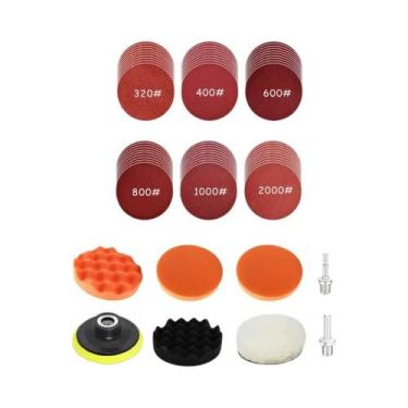 Imagem de Kit De Polimento Para Detalhamento Automotivo 3 4 5 6 Polegadas Com Li