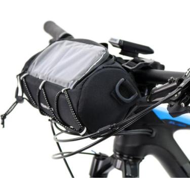 Imagem de Bolsa de Guidão para Bike HUPI Quiriri com Porta Celular, Preto