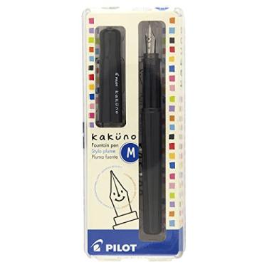 Imagem de Caneta Tinteiro Kakuno Ponta Média Tampa Cinza