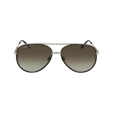 Imagem de Lacoste Men's L247S Pilot Sunglasses, Matte Gold, XL