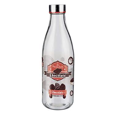 Imagem de Garrafa de Vidro 950 ml Decoração Leite Achocolatado,VDR8035, Euro Home