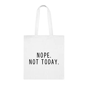 Imagem de Nope Sacola, Nope Tote Presente, Nope Bolsa de Ombro, Nope Sacolas Reutilizáveis, Cesta de Aniversário de Natal, Ideia de Presente para Ela, Presente Para Ele, Bolsa Feminina, Branco