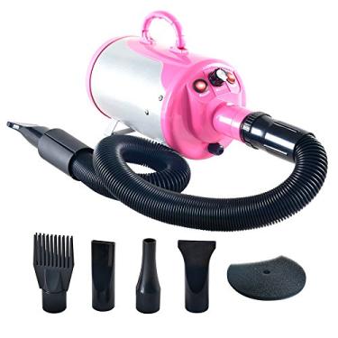Imagem de SHELANDY Groomer Partner Secador de pelos para animais de estimação com aquecedor (rosa)