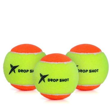 Imagem de Bola De Beach Tennis Drop Shot Oficial Pack Com 03 Bolas