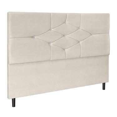 Imagem de Cabeceira Camboriú Para Cama Box Casal 144 Cm Suede Bege