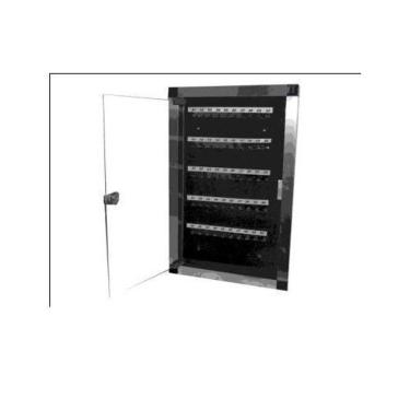 Imagem de Claviculário De Chaves Em Alumínio Porta Acrílico 40 Chaves