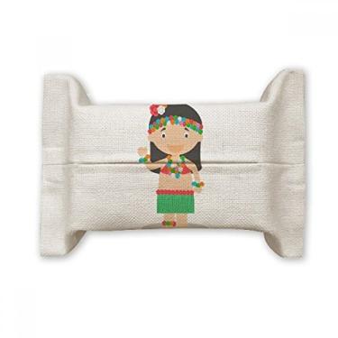 Imagem de Bolsa de linho de algodão com desenho de Havaí Beautiful Girl