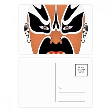 Imagem de Conjunto de cartões postais de ópera Pequin; cartão de felicitações de aniversário e ópera de Pequim