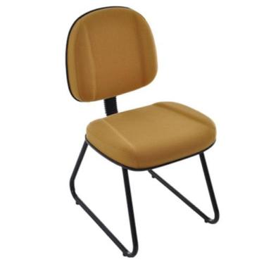Imagem de Cadeira Gerente Com Base Fixa Trapézio Linha Classic Amarelo - Design