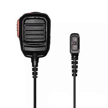 Imagem de MOOKEENONE Microfone de mão de rádio bidirecional de 3,5 mm para Walkie Talkie Hytera HYT PD700 PD700G PD780 PD780G PD780GM