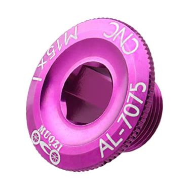 Imagem de Capa de de bicicleta, s de pedaleira de bicicleta. de fixação de de metal de braço de roda dentada para, Roxo