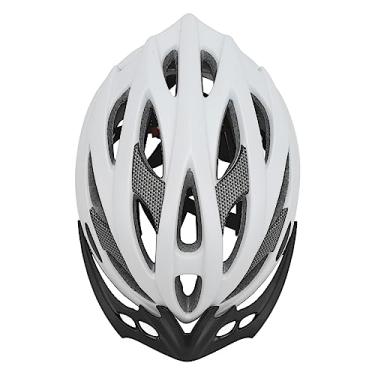 Imagem de Capacete de Bicicleta, Elegante e Leve, Ventilado, Dissipador de Calor, Design de Uma Peça, Capacete de Ciclismo para Mountain Road Bike (Branco)