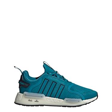 Imagem de adidas Tênis masculino NMD_V3, Azul-petróleo ativo/preto central/branco cristal, 36