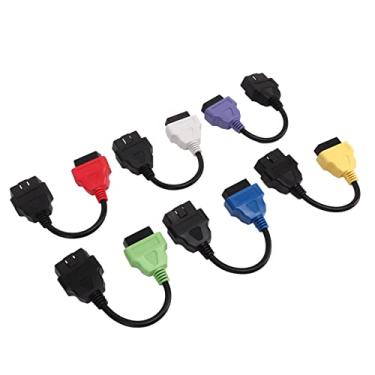 Imagem de 6 Peças,Conjunto De Cabos De Diagnóstico Obd2, Kit De Diagnóstico De Veículos Do Grupo Fiats E Acessórios De Diagnóstico De Veículos, Para Conjunto De Substituição De Cabos Obd