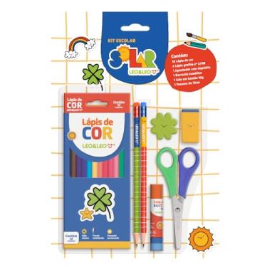 Imagem de Kit Lapis de Cor 12 Cores Solar C/ 6 Kits - Leo&leo