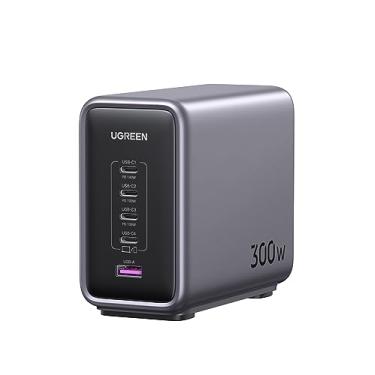 Imagem de UGREEN Nexode 300W GaN Carregador de Laptop 4C1A Estação Para Carregar USB Tipo C Super Rápido EU Plug Adaptador Tipo C Compatível com Laptop, Tablet, Celular, Macbook, iPad, iPhone,Samsung, XiaoMi