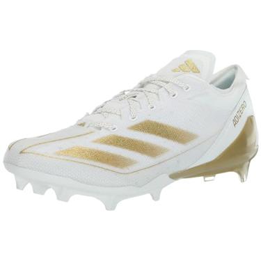 Imagem de adidas Chuteira masculina Adizero Electric American Football, Branco/dourado metálico/branco, 40
