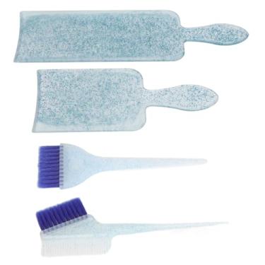 Imagem de Kit de Placa de Coloração de Cabelo, Placa de Marcação de Cabelo Profissional Multifuncional para Mulheres para Salões de Beleza (Azul)