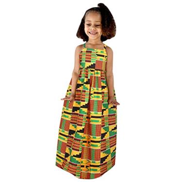 Imagem de Vestido infantil com mangas, vestido de bebê, ancara, costas nuas, 16 anos, alças tradicionais, roupas para meninas de 4 anos, Amarelo, 4-5 Years