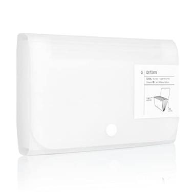 Imagem de REEMTOO Organizador de arquivos acordeão, organizador de cupons, mini carteira organizadora para cupons, recibos, dinheiro, itens fiscais ou alterações, 18 x 11,4 cm, 13 bolsos com abas (branco)
