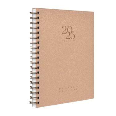 Imagem de Agenda 2025 Planner Semanal Solid Glitter Cores Nude