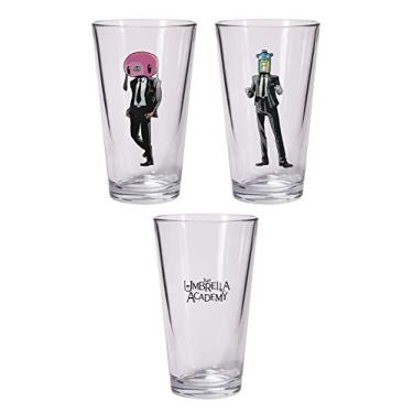Imagem de Dark Horse Deluxe The Umbrella Academy: Hazel & Cha Pint Glass Set
