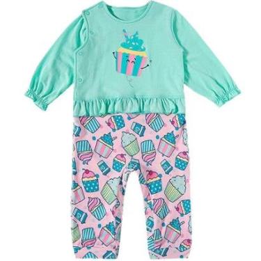 Imagem de MACACÃO DE BEBÊ LONGO CUPCAKE TIP TOP REF:10109416 P/G-Feminino