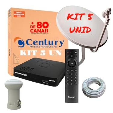 Imagem de Kit Completo Receptor Century Midiabox - 5 Unidades