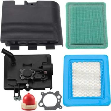 Imagem de Drblawi Compatível com base de primer para purificador de ar 795259 792040 com tampa 692298 para motores modelo BS 122000, filtro de ar 491588S para motores quânticos BS 675ex 725ex 625e 625-675