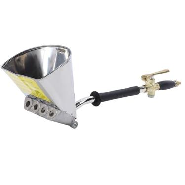 Imagem de Walfront Pulverizador de Argamassa 4 Jatos, Portátil, Aço Inoxidável + Latão, Prata, 500 ml, 18mm, Anti-Ferrugem, Durável, Alta Eficiência, Perfeito para Aplicação de Argamassa, Cimento e Pintura