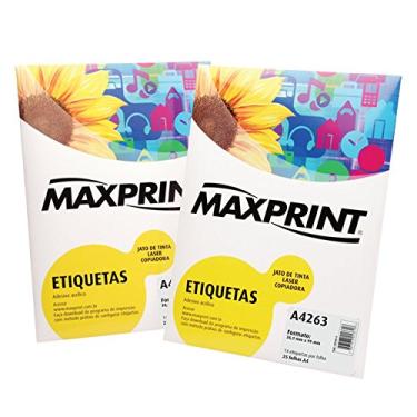 Imagem de Etiqueta para Impressora a Laser com 100 Folhas 25,4x99mm 493655 - Maxprint