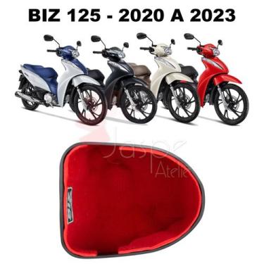 Imagem de Forração Honda Biz 20 21 Baú Forro Interno Vermelho Scooter - Jaspe At