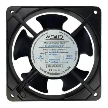 Imagem de Cooler Ventilador De Painel 120X120X38Mm 115/230V Metaltex