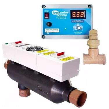 Imagem de Kit Aquecedor Elétrico Globalmar Manual Até 60.000 Litros E Ionizador 