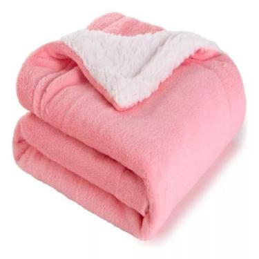 Imagem de Cobertor Manta Soft Bebê Dupla Face Macio Sherpa e Microfibra - Harumi