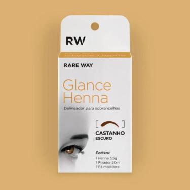 Imagem de Henna para Sobrancelhas Glance Rare Way 3,5g, Castanho Escuro
