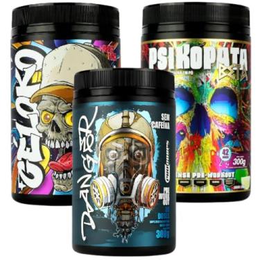 Imagem de Pré Treino 300g Céloko 300g + Pré Treino Danger 300g + Pré Treino Psikopata Beta 300g - Pro Corps
