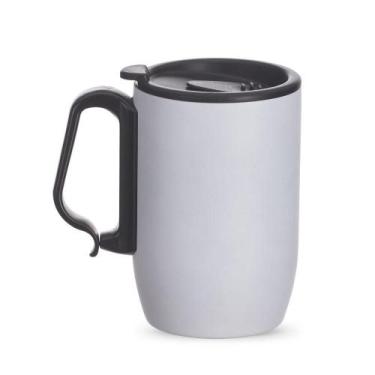 Imagem de Copo Caneca Térmica Aço Inox 350 Ml Para Café Chá Chocolate Com Tampa 