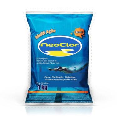 Imagem de Cloro multiação 3x1 neoclor refil 1 kg (kit com 4 unidades)