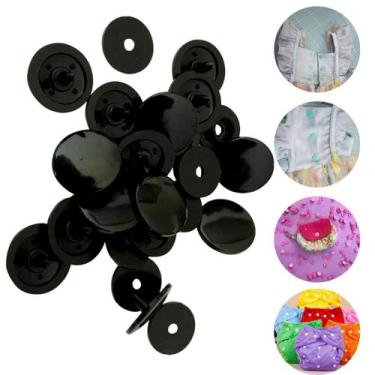 Imagem de Botões de Pressão de Plástico Ritas 12mm Varias Cores Pacote com 50 jo