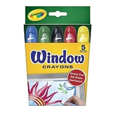 Imagem de Crayola - Giz de Cera Lavável Para Vidro com 5 Cores
