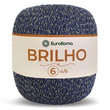 Imagem de Barbante EuroRoma Brilho Ouro 400g, 904 AZUL MARINHO