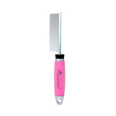 Imagem de Pente Fino German Hart 40 Dentes Gel Rosa para Cães e Gatos